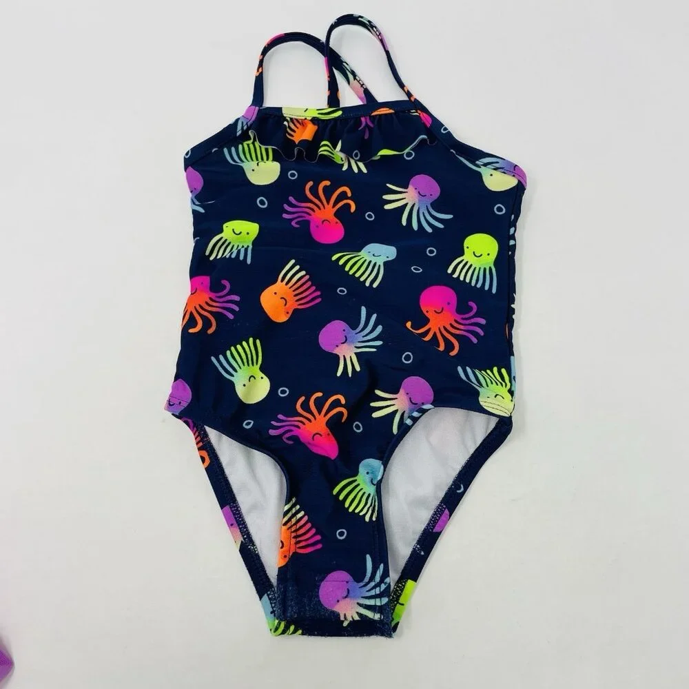 Cat‎ & Jack Baby Girls 18 Months Lot of 2 Bikini & One Piece Swimsuits 1449